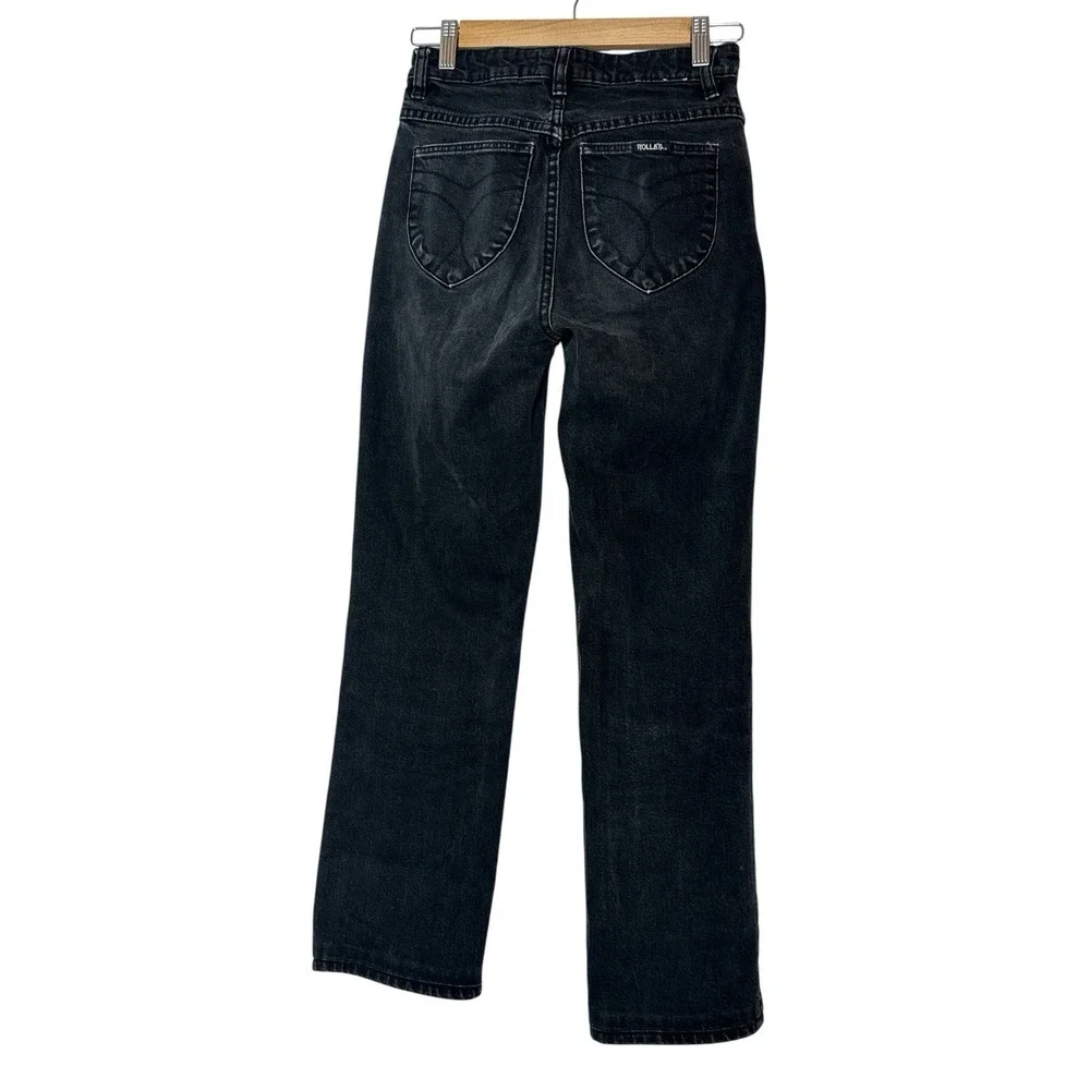 Rolla's‎ Jeans Women's Size 24 Black Stretch High Rise Straight Classic Designer